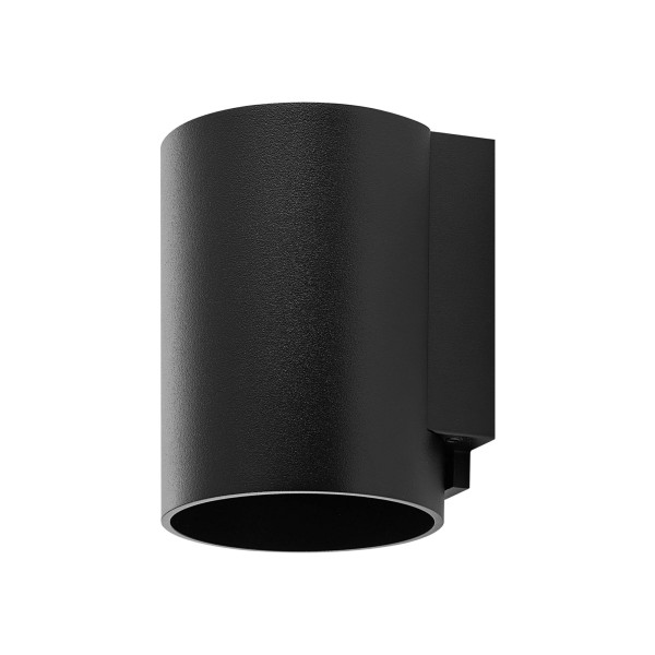 Deko-Light Wandaufbauleuchte, Can IP65, 1x 7,5 W GU10, Schwarz, Aluminium, Schwarz, 7W, 230V, 87mm