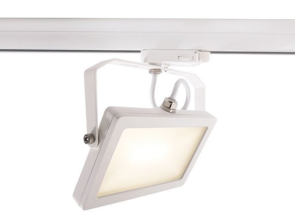 Deko-Light 3-Phasenleuchte, Flood SMD, 15 W, 3000 K, Weiß, Aluminiumdruckguss, Warmweiß (WW), 15W