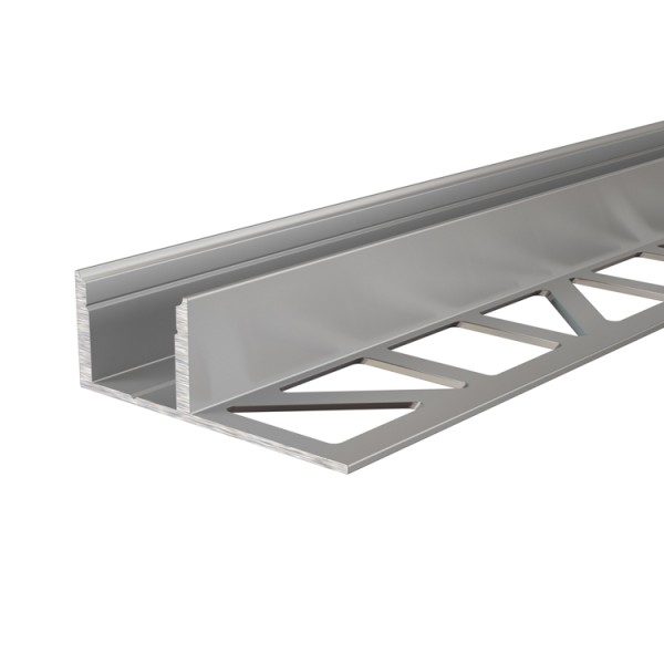 Reprofil, Fliesen-Profil EL-03-12 für LED Stripes bis 13,3 mm, Silber-matt, eloxiert, 2500 mm