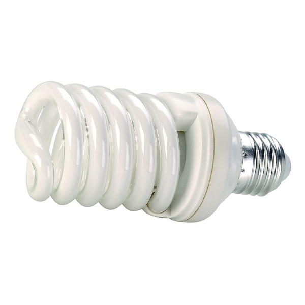 E27, 15W, Energiesparleuchtmittel, spiralform, 2700K