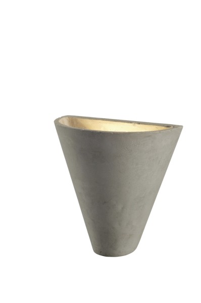 SOPRANA SOLID WL-2, Wandleuchte, QPAR51, V-Form, betongrau, max. 25W