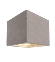 Deko-Light Wandaufbauleuchte, Cube, Beton, grau, 25W, 230V, 115x115mm Deko-Light Wandaufbauleuchte, Cube, Beton, grau, 25W, 230V, 115x115mm