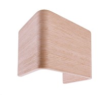 Deko-Light Zubehör, Abdeckung Crateris I Holz Weiße Eiche, Holz, Braun lackiert, 125x90mm Deko-Light Zubehör, Abdeckung Crateris I Holz Weiße Eiche, Holz, Braun lackiert, 125x90mm
