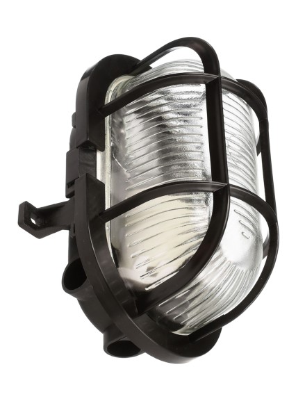 Deko-Light Decken- und Wandaufbauleuchte, Sotano Retro, oval, 1x max. 60 W E27, Schwarz, Schwarz