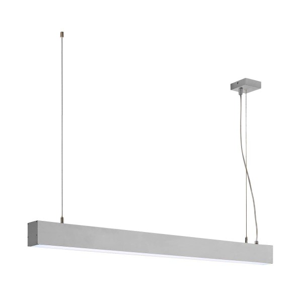 GLENOS Pendelleuchte, alu eloxiert, 1m, 52W, 4000K
