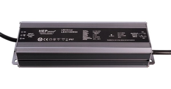 HEP Netzgerät, LEXV150W24, Eingangsspannung: 100-240V AC/50-60Hz, Ausgangsspannung: 24V DC, 150,00 W