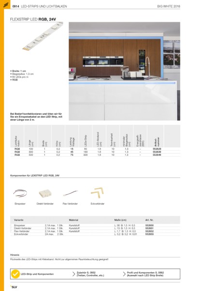 FLEXVERBINDER, für FLEXSTRIP LED , 10mm breite, 10cm
