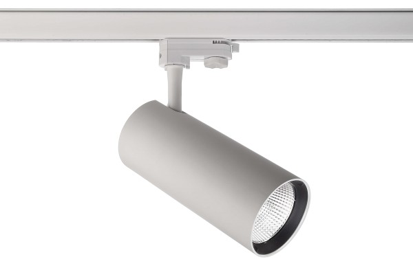 Deko-Light Schienensystem 3-Phasen 230V, Horus, Kunststoff, Weiß mattiert, Neutralweiß, 40°, 30W