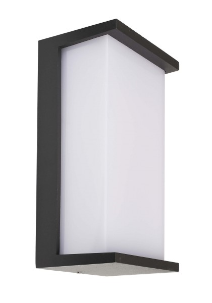 Deko-Light Wandaufbauleuchte, Grumium eckig CCT V, Aluminium Druckguss, Dunkelgrau, 150°, 10W, 230V