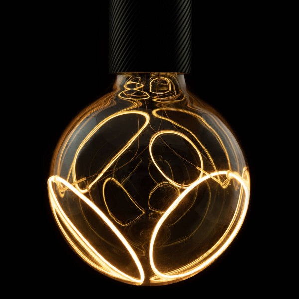 LED Globe 125 2x slanting Soft Curve E27