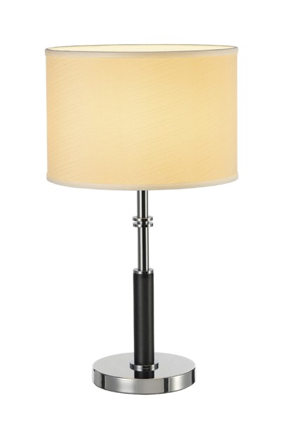 SOPRANA 1, Tischleuchte, A60, rund, Schirm cremeweiß Ø/H 32/22 cm, max. 60W
