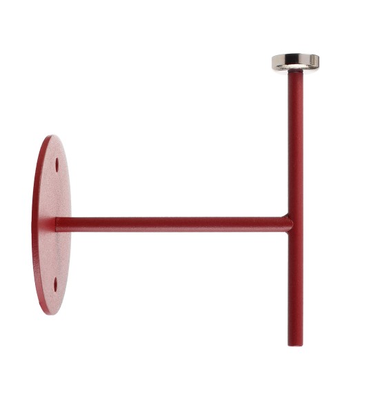 Deko-Light Zubehör, Wandhalter für Magnetleuchte Miram Rubin Rot, Aluminium Druckguss, 85mm