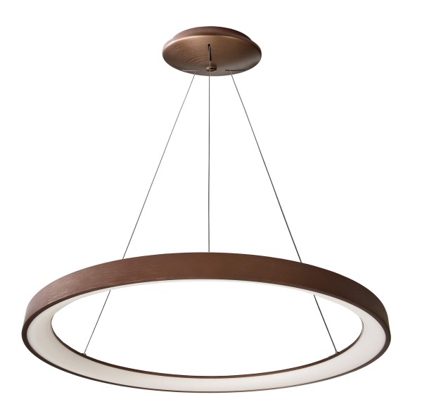 Deko-Light Pendelleuchte, Merope 600, 42 W, DIM, 3000/4000 K, Kaffee, Aluminium, Kaffee Gebürstet