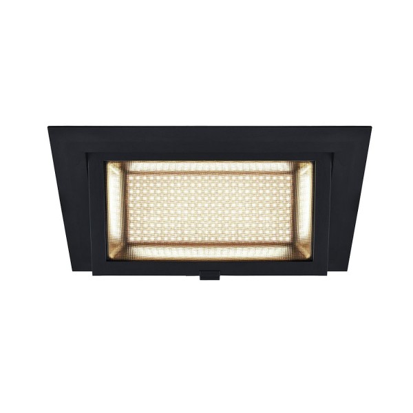 ALAMEA, Deckeneinbauleuchte, LED, 3000K, schwarz, 35W