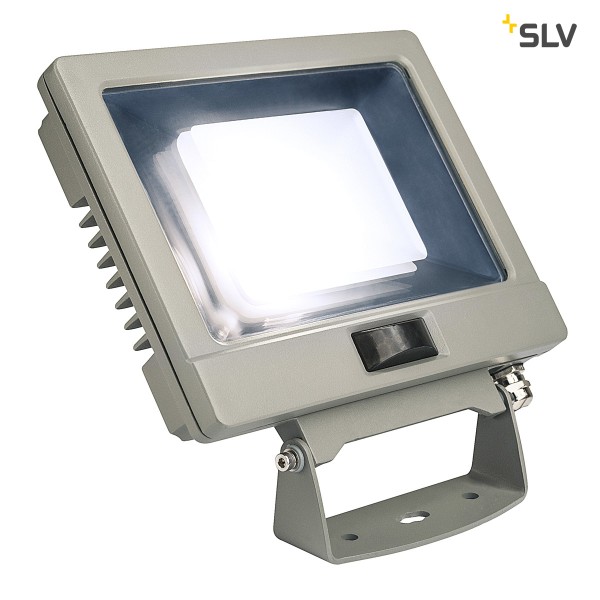 SPOODI SENSOR, LED Outdoor Wandaufbauleuchte, 30W, silbergrau, 4000K