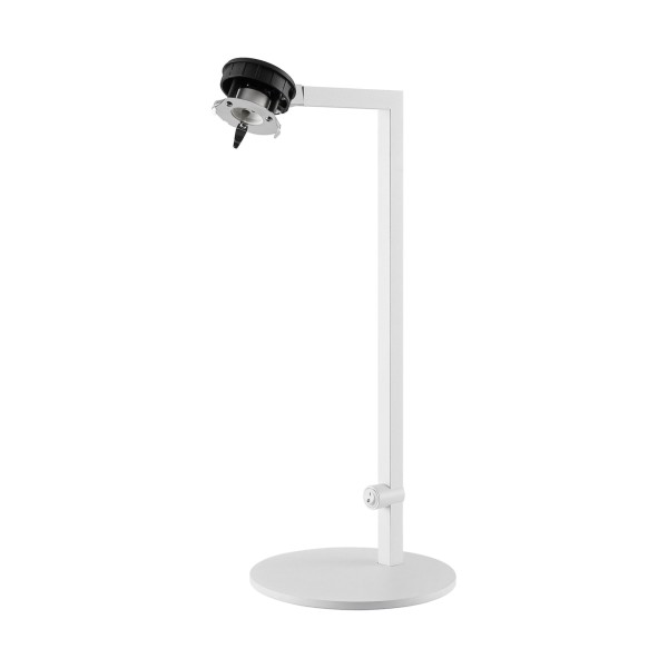 Deko-Light Tischleuchte, Can Tilt Base, 1x 7,5 W GU10, Weiß, Aluminium, Weiß, 7W, 230V, 182x170mm