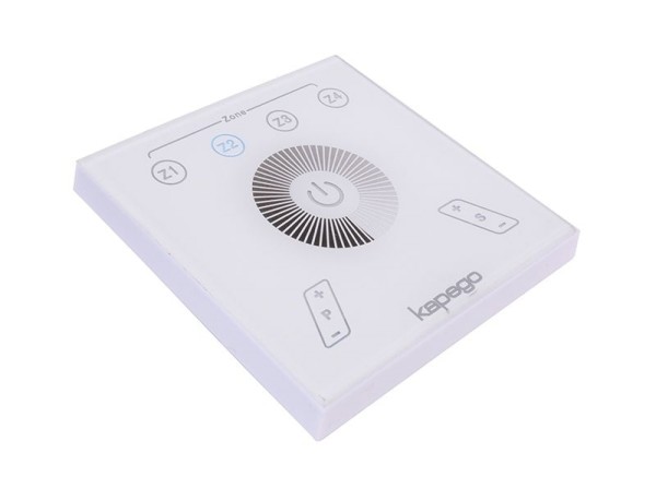 Deko-Light Controller, Touchpanel RF Single, Kunststoff, Weiß, Blau, 2W, 230V, 87x87mm