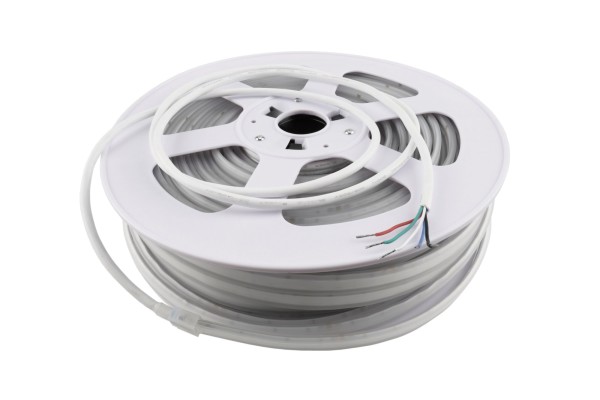 Deko-Light LED Stripe, Facade Long Run, COB, 48V-18,5W, RGB/3000 K, 5m, Silikon, Edelstahl A4, Weiß