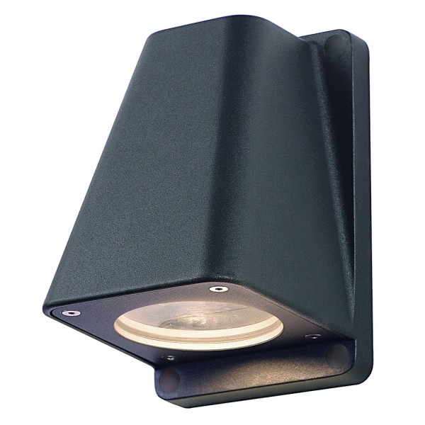 WALLYX GU10 Wandleuchte, anthrazit, max. 50W, IP44