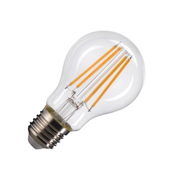 A60 E27, LED Leuchtmittel transparent 7, 5W 2700K CRI90 320°