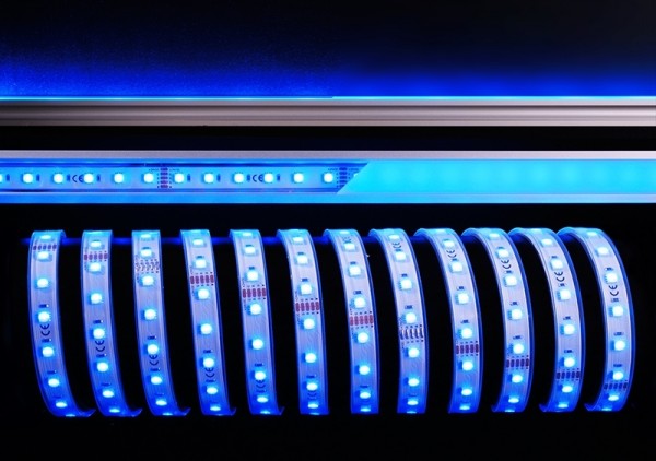 Deko-Light Flexibler LED Stripe, 5050-60-24V-RGB+3000K-5m-Silikon, Kupfer, Weiß, RGB + Warmweiß, 65W