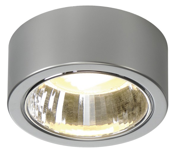 CL 101, Deckenleuchte, Energiesparleuchte GX53, rund, silbergrau, max. 11W