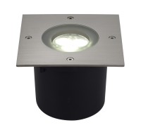 WETSY, Outdoor Bodeneinbauleuchte, LED, 5700K, IP67, eckig, edelstahl 316, Glas teilsatiniert, 3W WETSY, Outdoor Bodeneinbauleuchte, LED, 5700K, IP67, eckig, edelstahl 316, Glas teilsatiniert, 3W