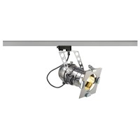 SFL PAR36, Strahler, QPAR111, aluminium poliert, max. 75W, inkl. 3Phasen-Adapter SFL PAR36, Strahler, QPAR111, aluminium poliert, max. 75W, inkl. 3Phasen-Adapter
