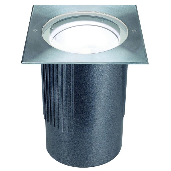 DASAR HIT-T 150W Bodeneinbauleuchte, eckig, Edelstahl 316, G12, 150W, IP67