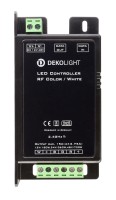 Deko-Light Controller, RF Color + White, Kunststoff, Schwarz, 12V, 115x57mm Deko-Light Controller, RF Color + White, Kunststoff, Schwarz, 12V, 115x57mm
