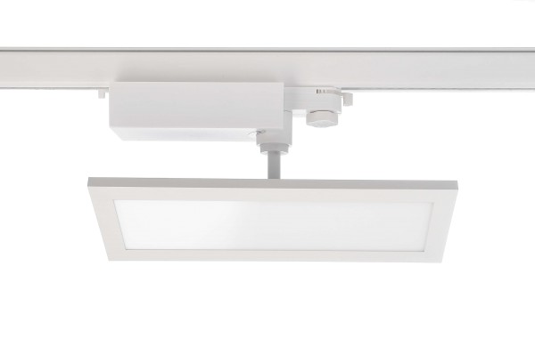 Deko-Light 3-Phasenleuchte, Panel Track Light, 20 W, 3000 K, Weiß, Aluminium, Warmweiß (WW), 20W