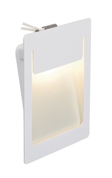 DOWNUNDER PUR 155, Einbauleuchte, LED, 3000K, eckig, weiß, L/B/H 12/3,2/15,5 cm, inkl. Blattfedern