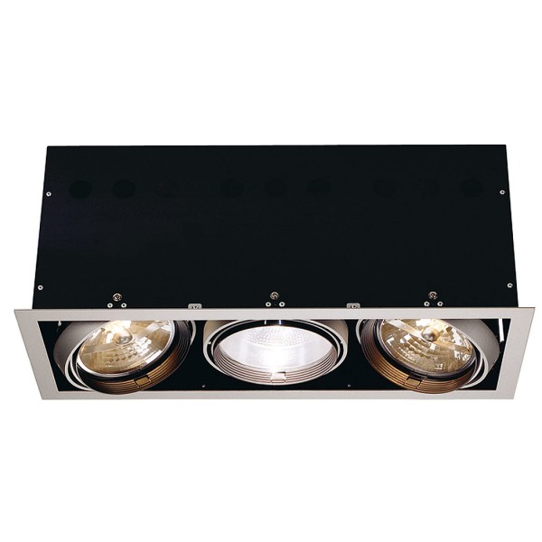 G12 MODUL für AIXLIGHT PRO Einbaurahmen, 24°, silbergrau / schwarz, max. 70W