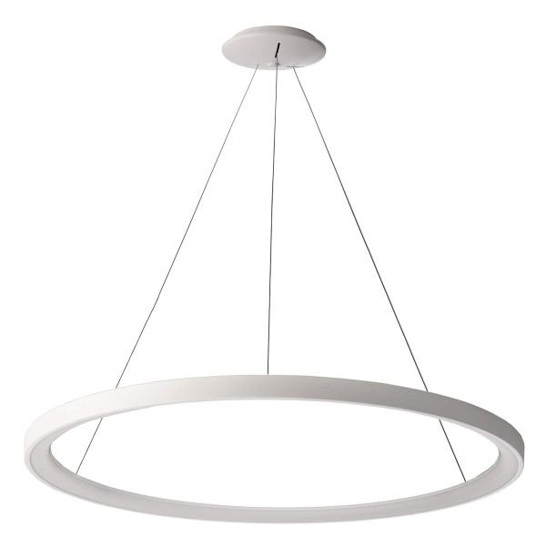 Deko-Light Pendelleuchte, Merope 800, 60 W, DIM, 3000/4000 K, Weiß, Aluminium, 60W, 230V