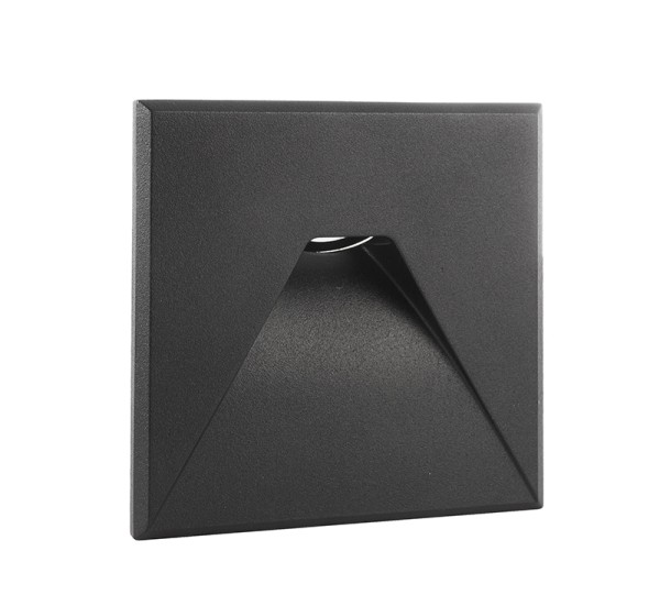 Deko-Light Zubehör, Abdeckung schwarz eckig für Light Base COB Indoor, Aluminium, Schwarz, 85x85mm