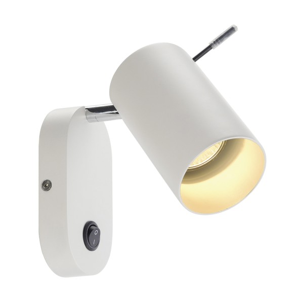 ASTO TUBE, Wandleuchte, PAR 20, weiß, max. 75W