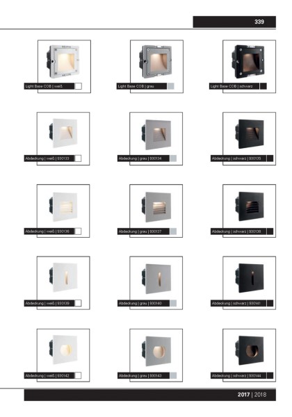 KapegoLED Wandeinbauleuchte, Light Base COB Outdoor, inklusive Leuchtmittel, Warmweiß, 1,00 W, IP 67