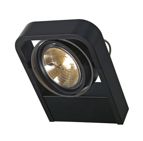 AIXLIGHT R2, Wandleuchte, einflammig, QR111, schwarz, max. 50W