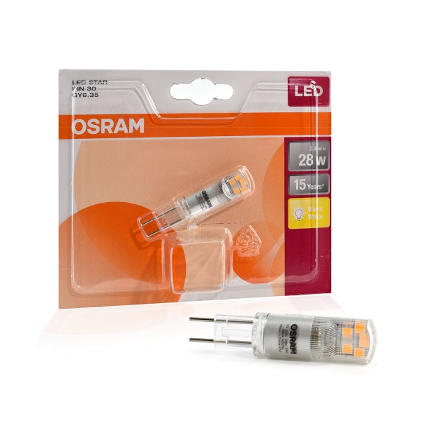OSRAM LED Leuchtmittel STAR GY6,35, 2,4 W, 300 lm, 2700 K