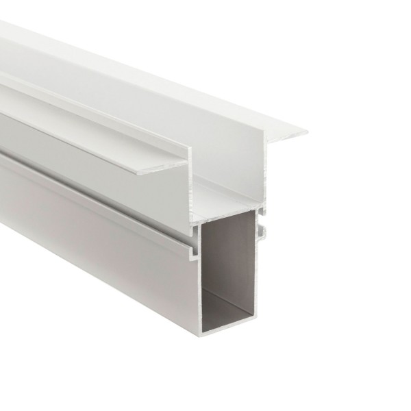 Deko-Light Profil, Combo Fassade Trafoprofil mit Flügel, 3mm, 1m weiß, Aluminium, Weiß, 1000mm