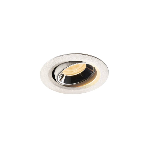 NUMINOS® MOVE XS, Deckeneinbauleuchte weiß / chrom 3000K 55°