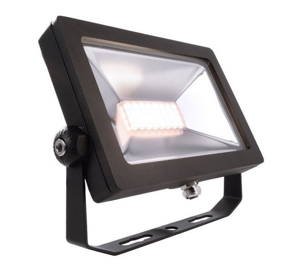 Deko-Light Fluter, Flood SMD, 30 W, 3000 K, Schwarz, Aluminiumdruckguss, Schwarz, Warmweiß (WW)