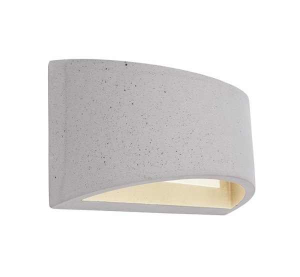 Deko-Light Wandaufbauleuchte, Arianna II, Beton, grau, 25W, 230V, 200x85mm