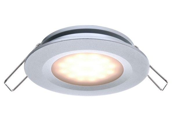 Deko-Light Deckeneinbauleuchte, Aluminium Druckguss, silberfarben, Warmweiß, 110°, 2W, 6-7V, 350mA