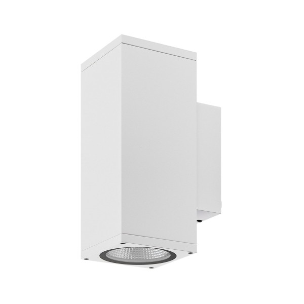 Deko-Light Wandaufbauleuchte, ShoreLine Pro Square Up+Down, 21 W, DIM, 3000/4000 K, weiß, Aluminium