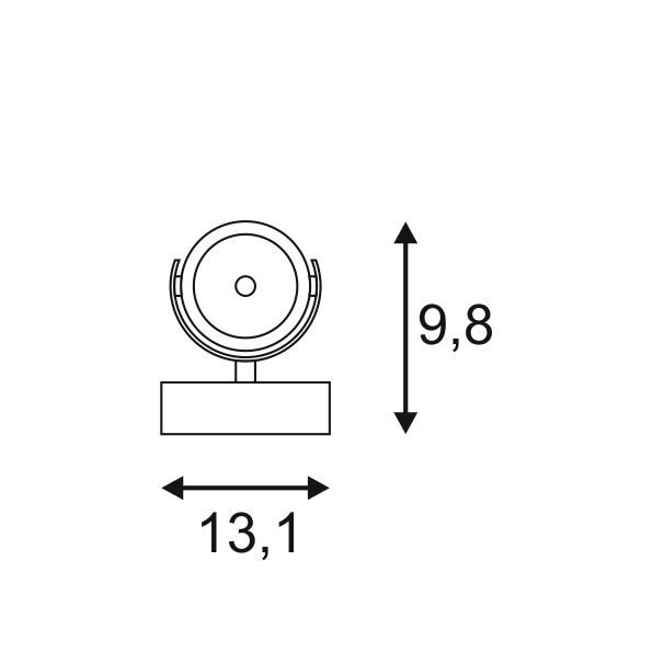 KALU FLOOR 1, Standleuchte, einflammig, LED, 3000K, weiß/schwarz, 10W