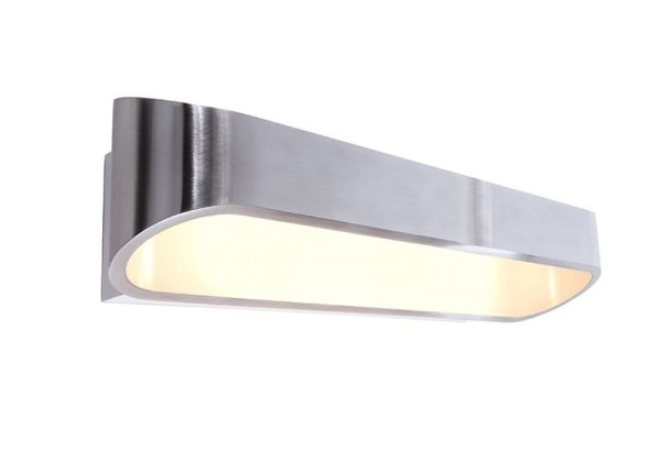 Deko-Light Wandaufbauleuchte, Grand Elevato, Aluminium Druckguss, silberfarben poliert, Warmweiß