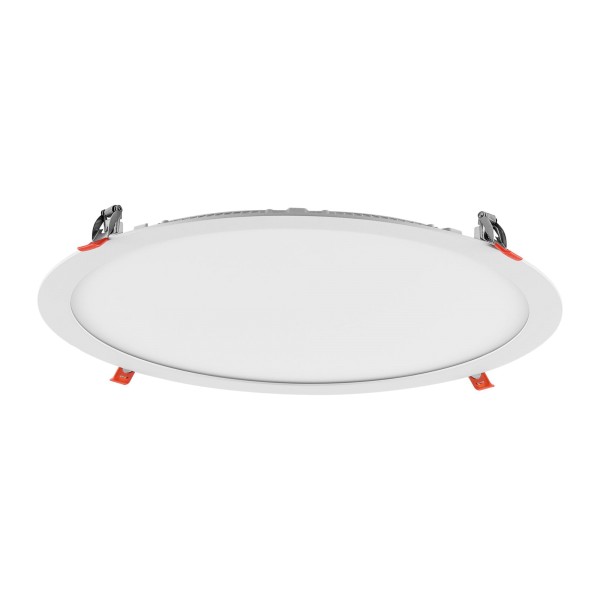 Deko-Light Downlight, Anik Round 380, 30 W, DIM, 2700 K, Weiß, Aluminium/Stahl/PMMA, Warmweiß (WW)