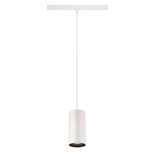 NUMINOS® S 48V TRACK DALI, Pendelleuchte, weiß / schwarz, 16W, 1000lm, 2700K, CRI90, 20°