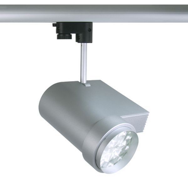 3-phasen Spot, Continu 9x3W Power LED, silber,CW